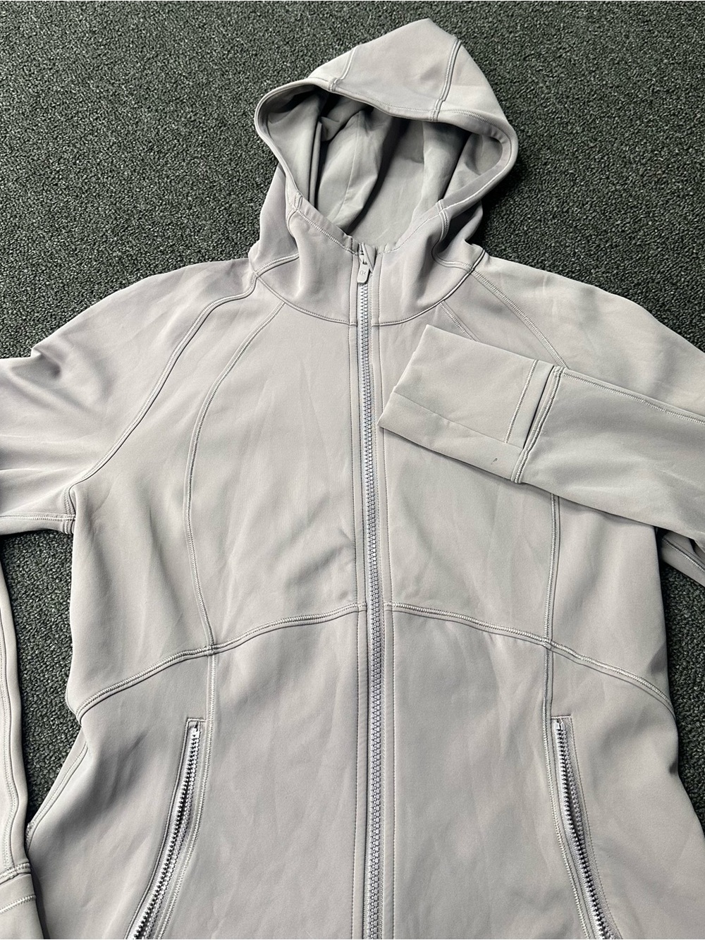 LULULEMON DAY MAKER Full Zip Hoodie Lavender Size 10 #LW3CVIS